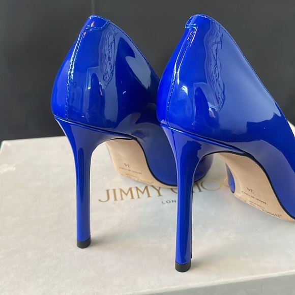 Jimmy Choo Romy Pumps, new, size 34, colbalt - Picture 5 of 7
